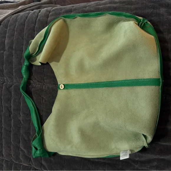 Anthropologie Love Knot Slouchy Bag in Green ☘️ - Picture 7 of 10